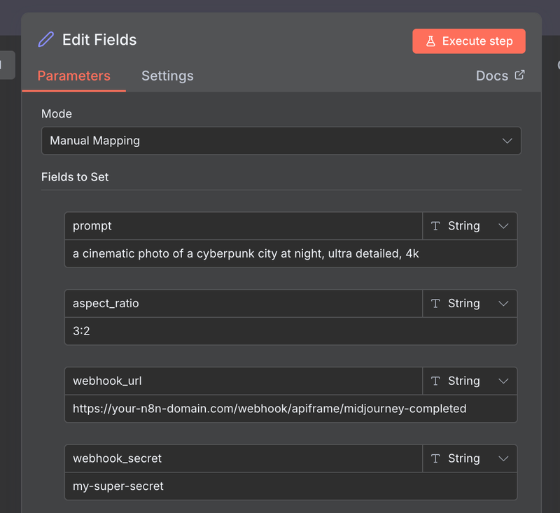 Added webhook fields