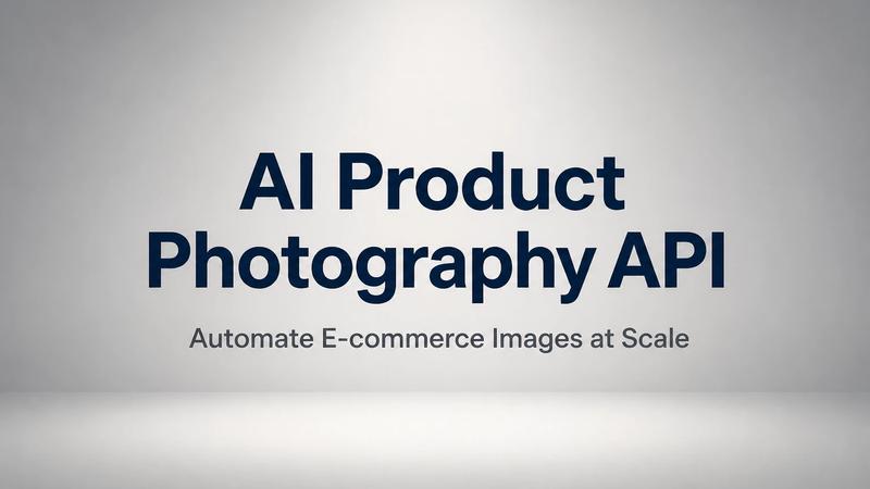 AI Product Photography API: Automate E-commerce Images at Scale