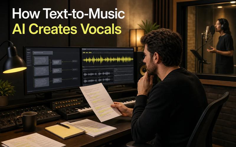 How Text-to-Music AI Creates Vocals
