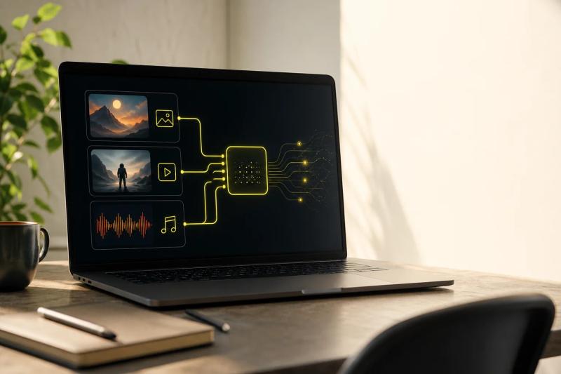 unified AI media API connecting image video and music generation