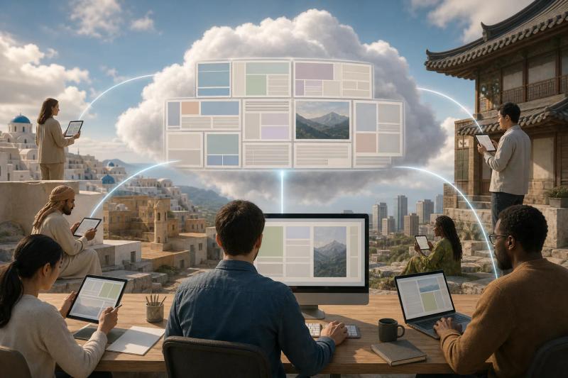 Illustration for Atlas Cloud: Developer-Focused Multilingual Layout