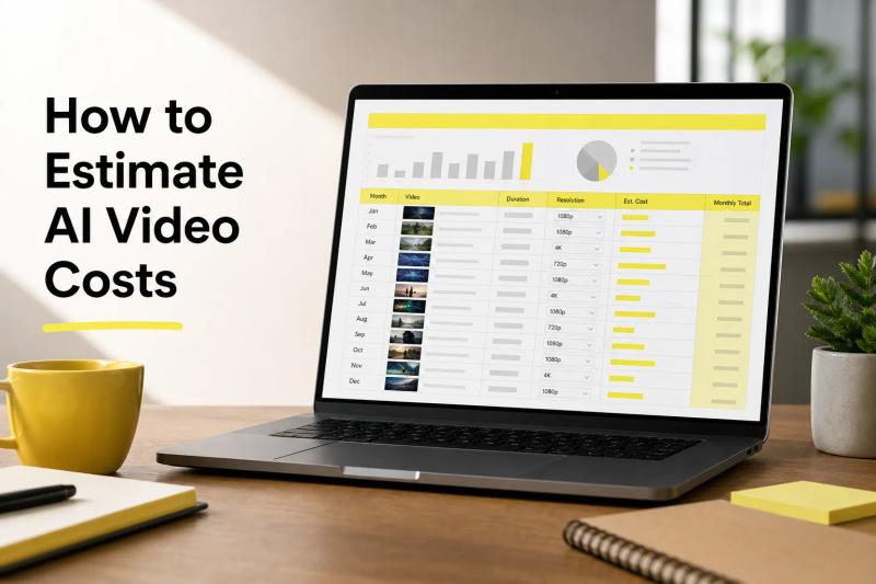 AI video generation monthly budget planning spreadsheet