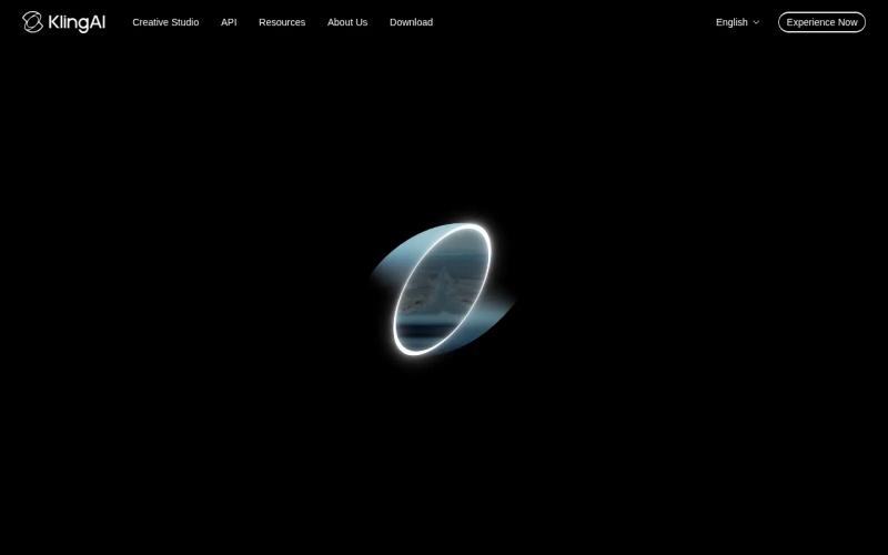 Screenshot of the Kling 2.0 website