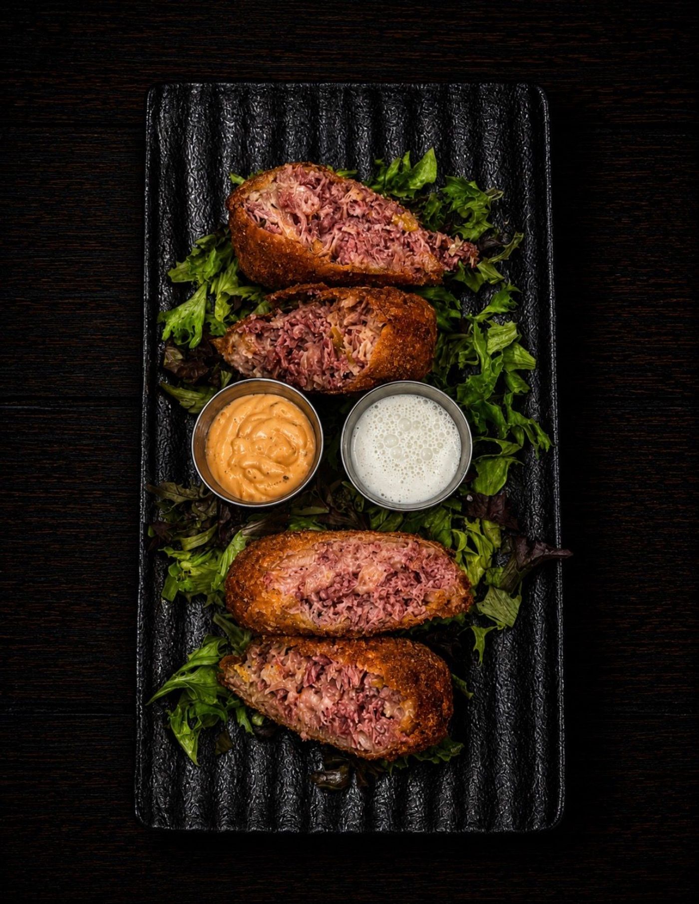 Irish egg rolls with dipping sauce