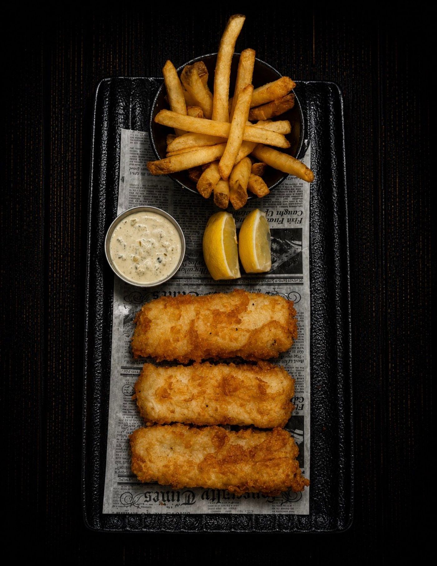 Guinness fish and chips