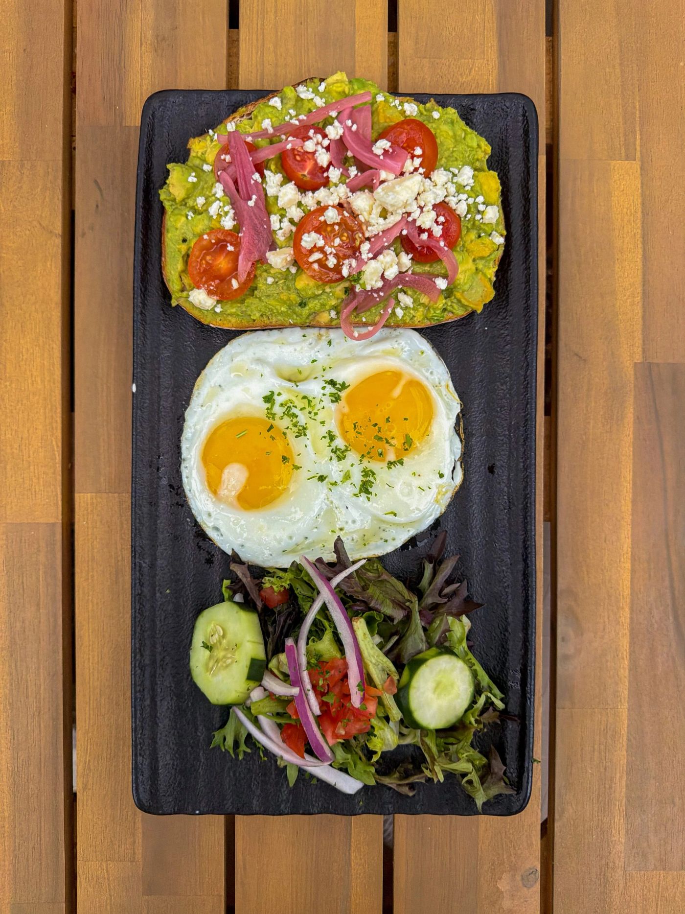 Avocado toast at Porter Cullens