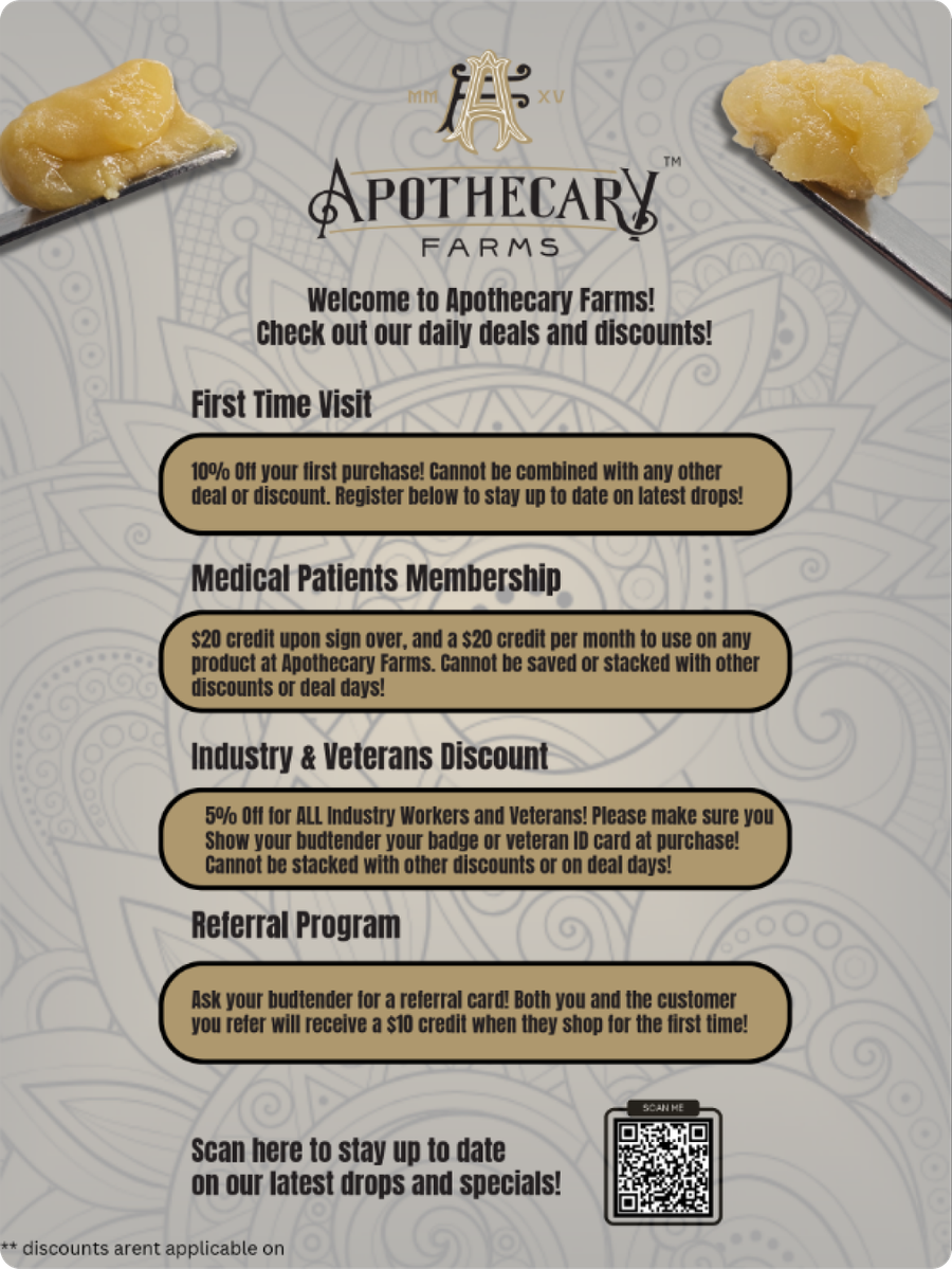Apothecary Farms rewards and deals