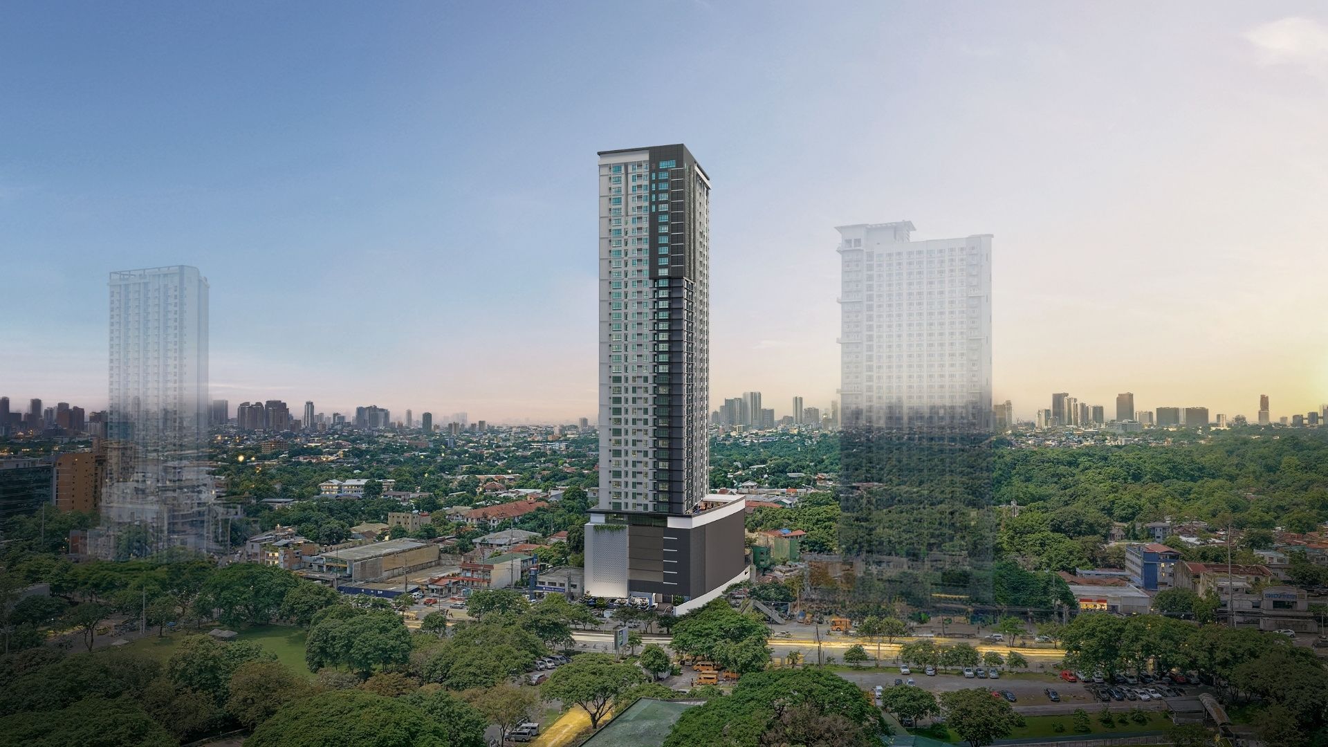 The Heights Katipunan Facade Perspective