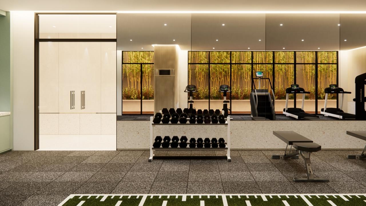 The Heights Katipunan Indoor Gym Artist's Perspective