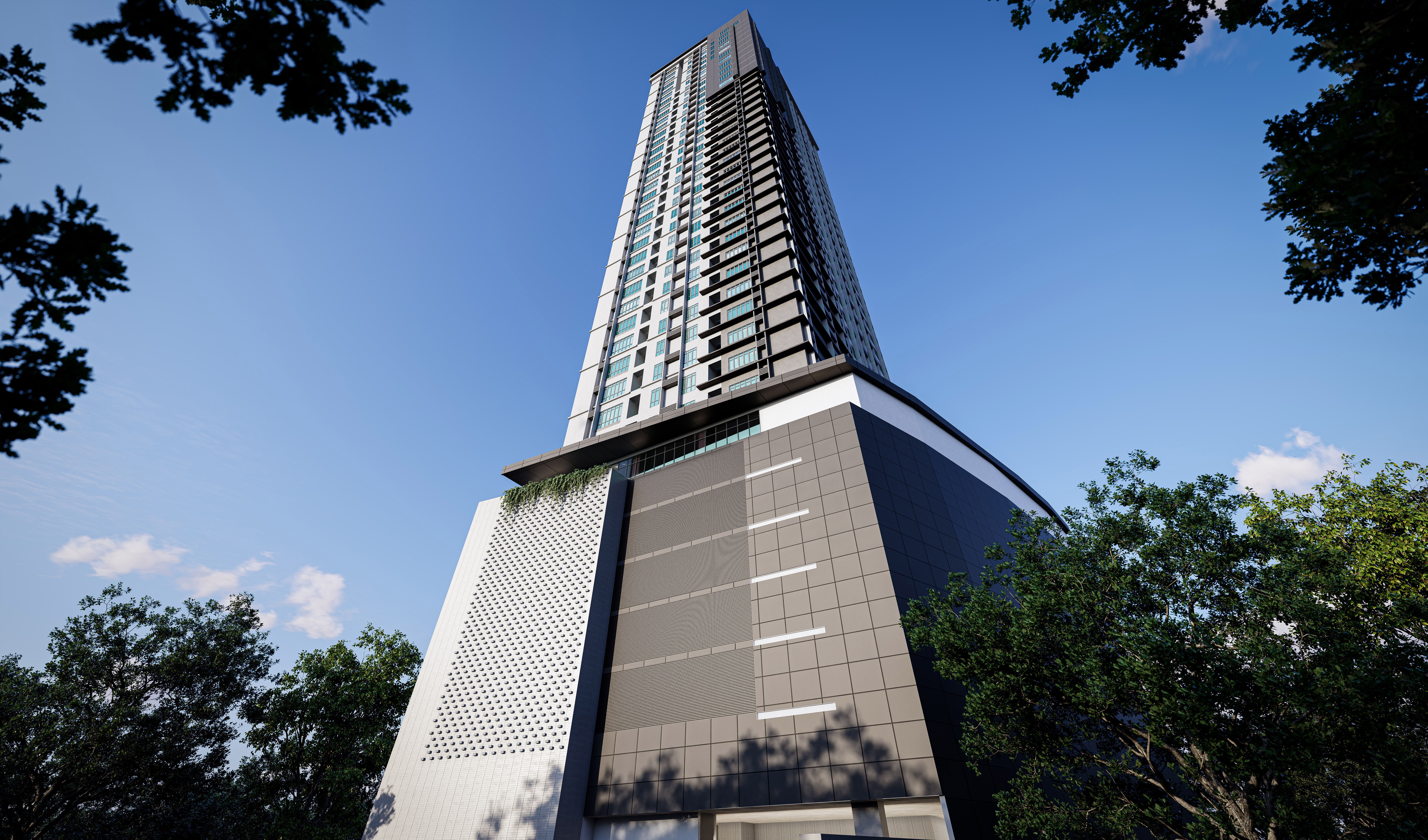 The Heights Katipunan Facade Perspective