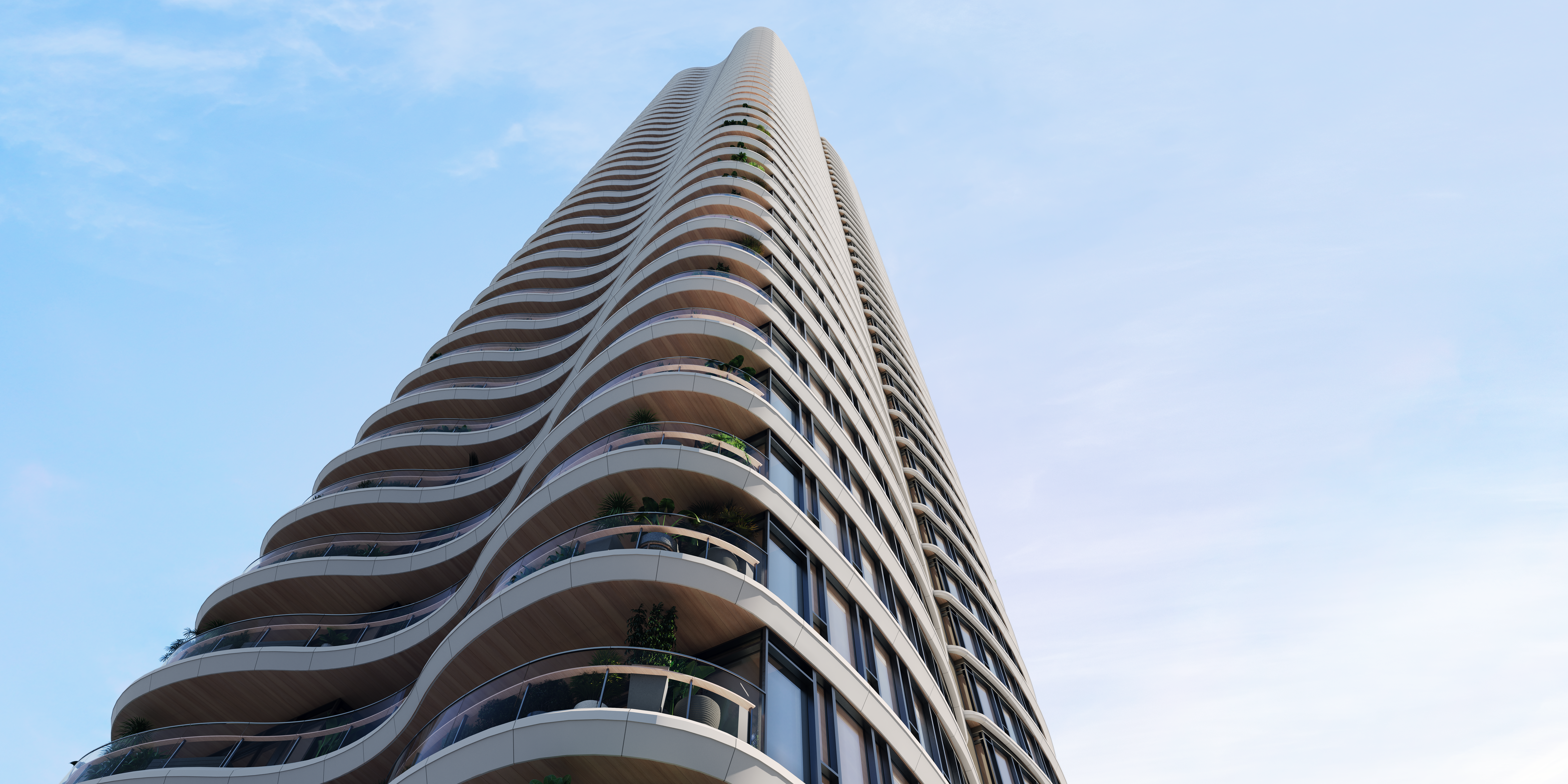 Park Villas by Ayala Land Premier, view from below (Artist’s Rendering)