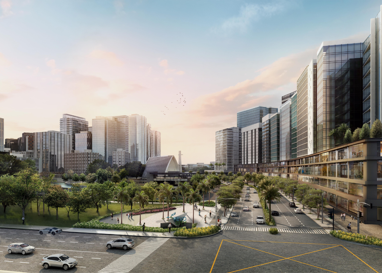 Entrance gateway at Evo City an Ayala Land Estates
