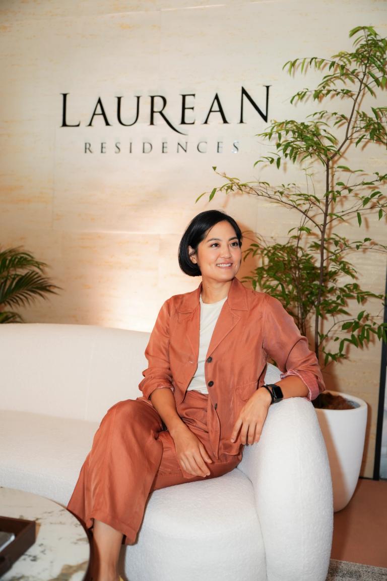 Joyce Wang at the launch of Laurean Residences