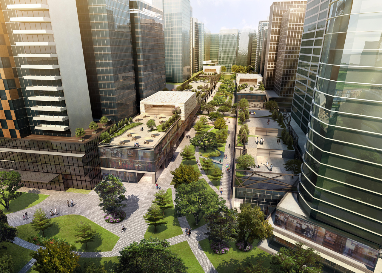 Retail area at Evo City an Ayala Land Estates