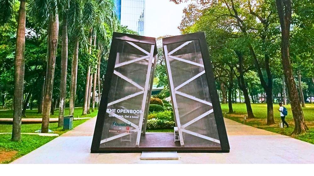 PR PHOTO Open Book Pop Up Library at Ayala Triangle Gardens