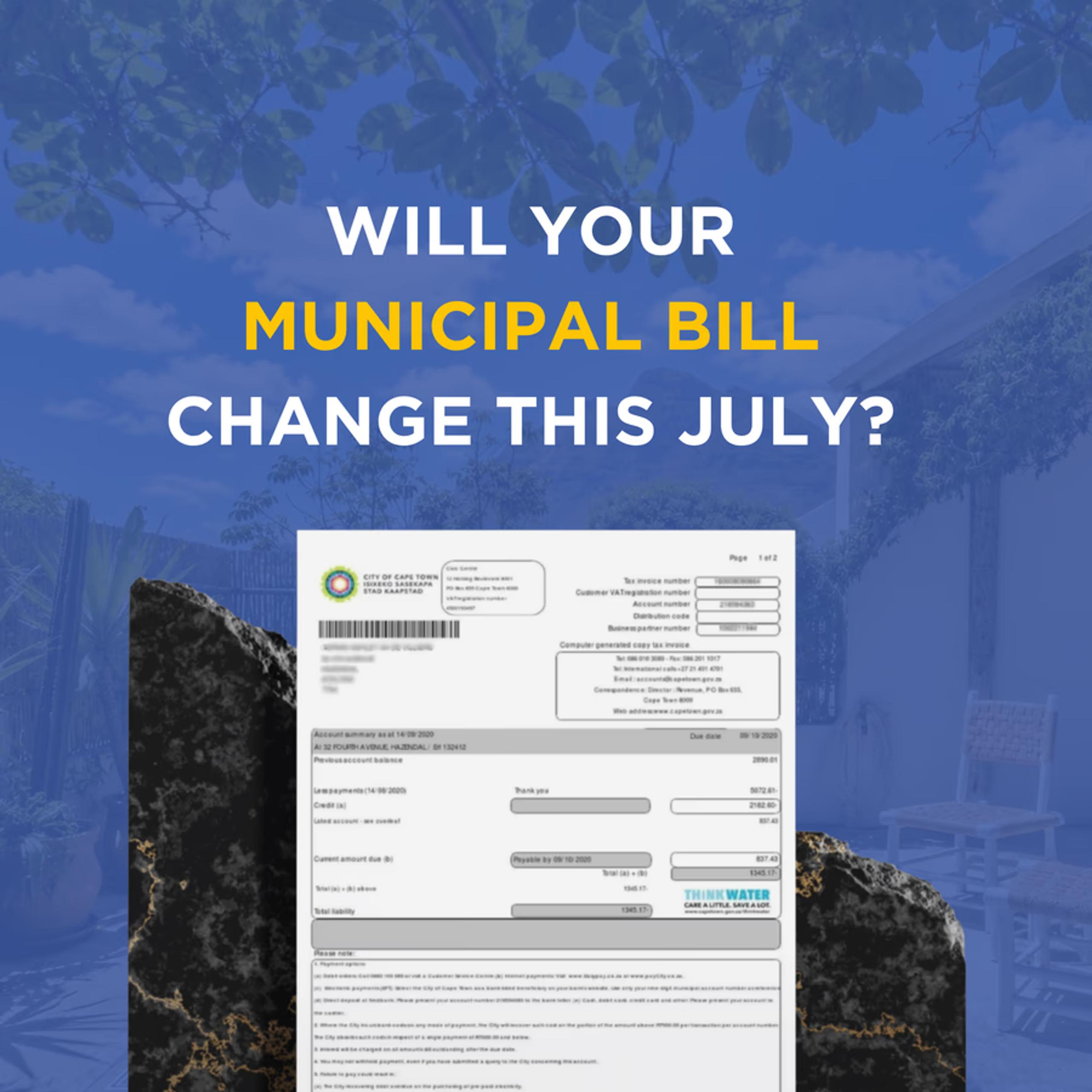 Will Your Municipal Bill Change This July?