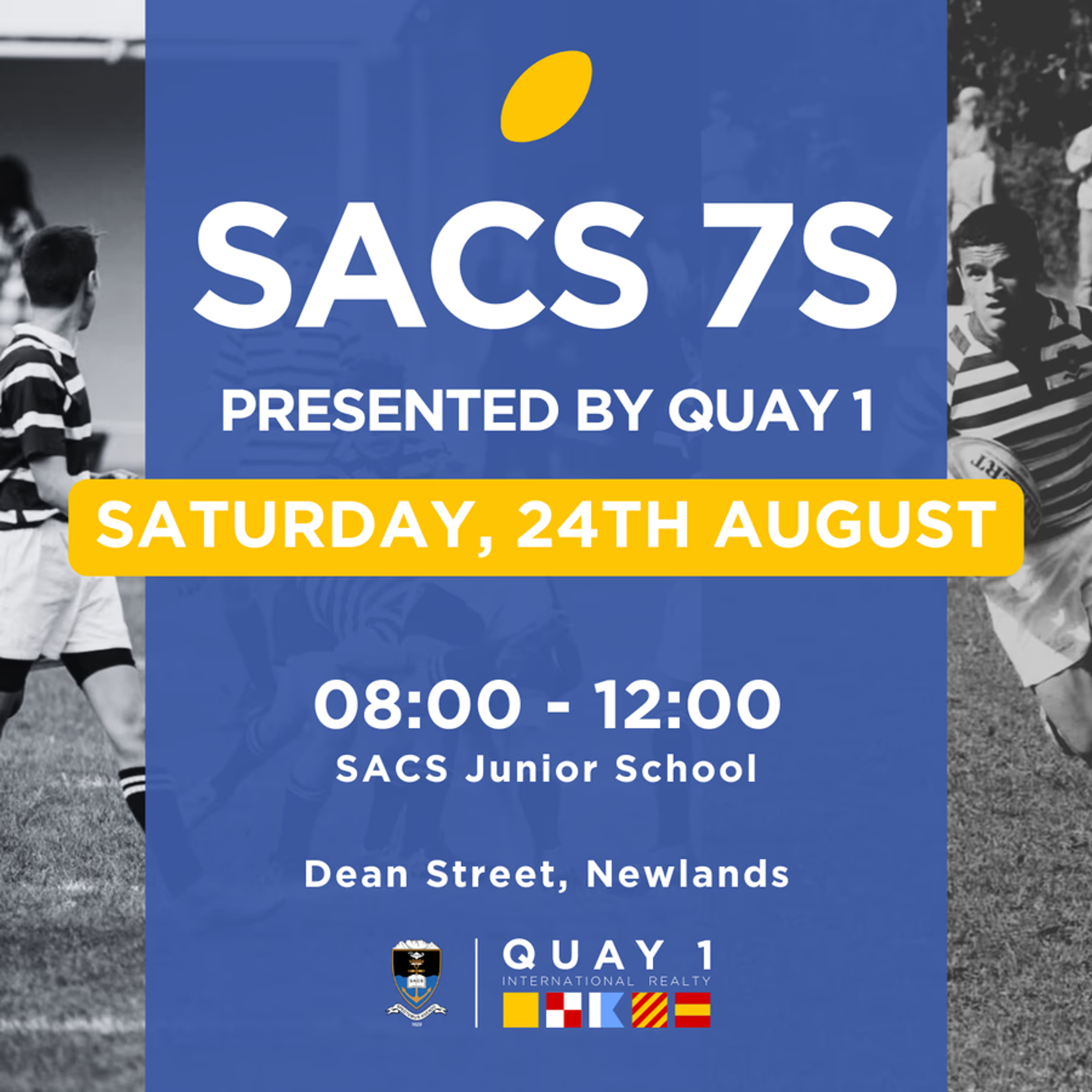SACS 7s Rugby Tournament presented by Quay 1 - Sat 24 Aug