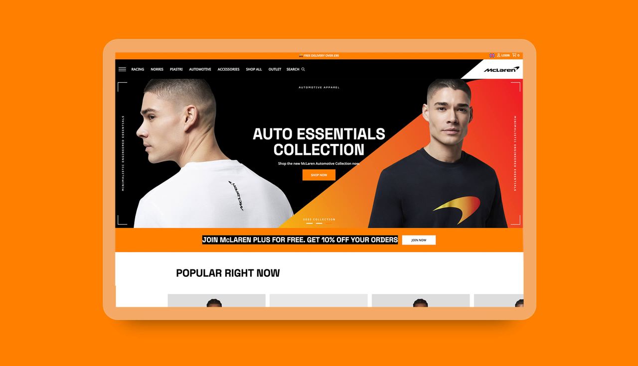 mclaren homepage banner