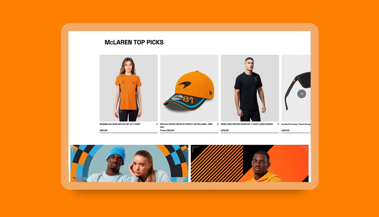 mclaren carousel desktop