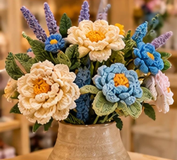 Blue & Cream Arrangement
