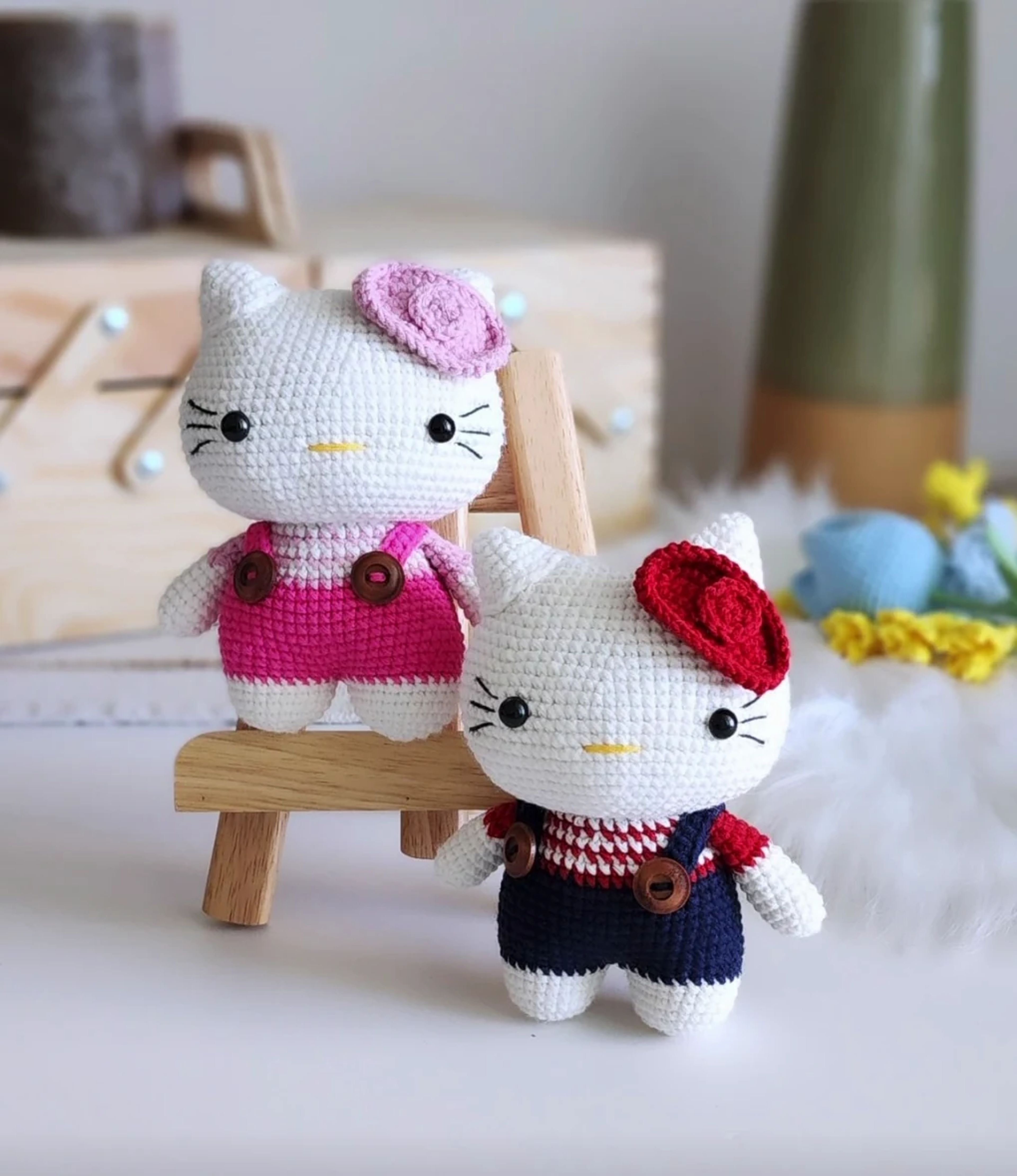 Kitten Pair with Bows