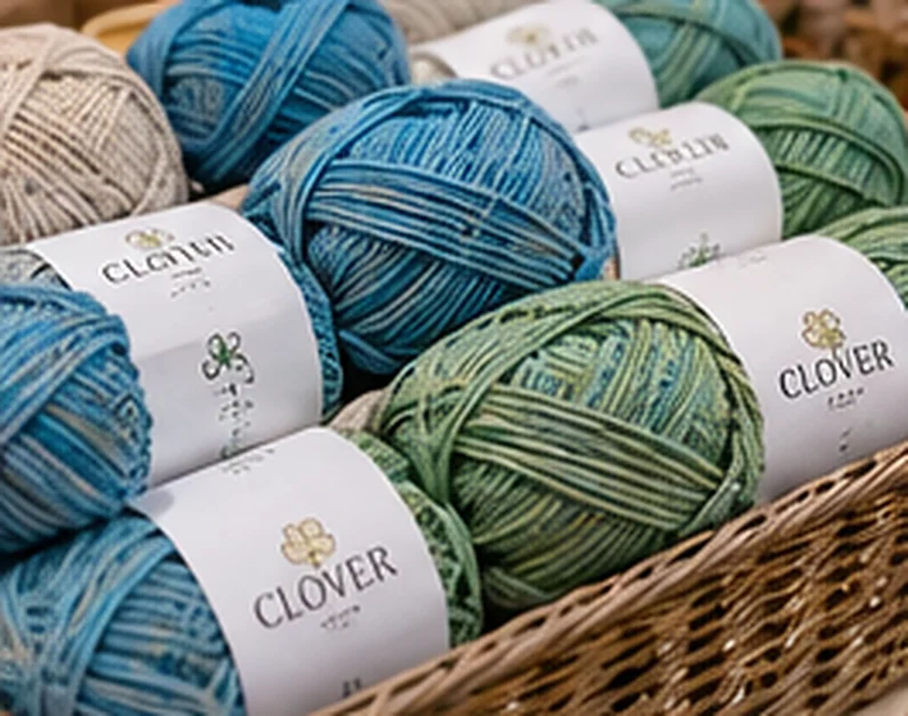 Blue & Green Yarn Selection