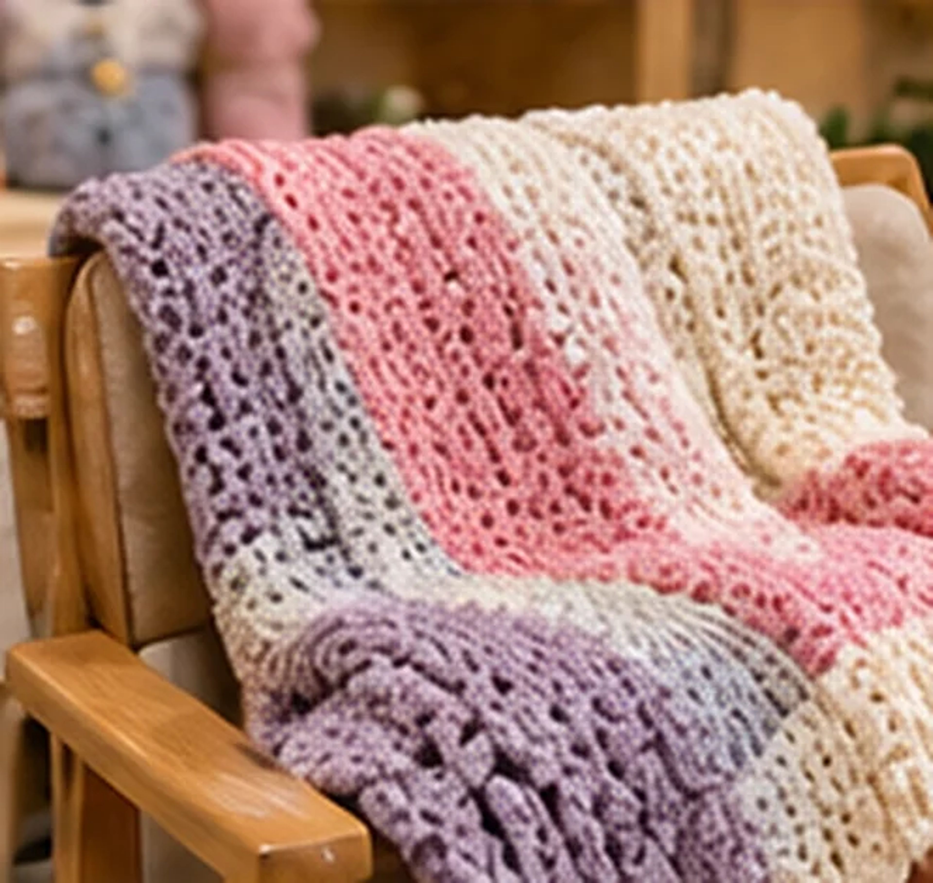 Striped Pastel Throw