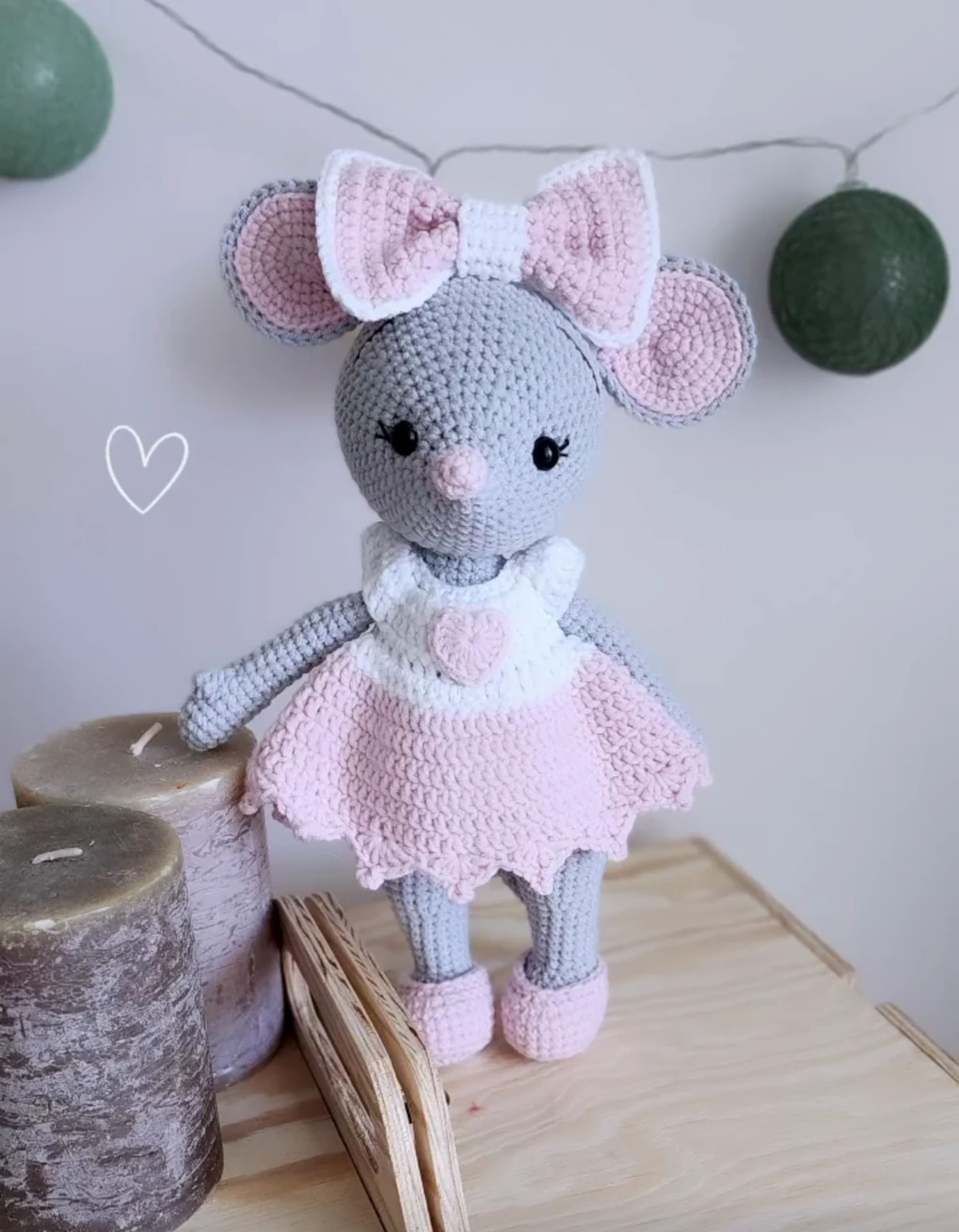 Mouse in a Pink Dress