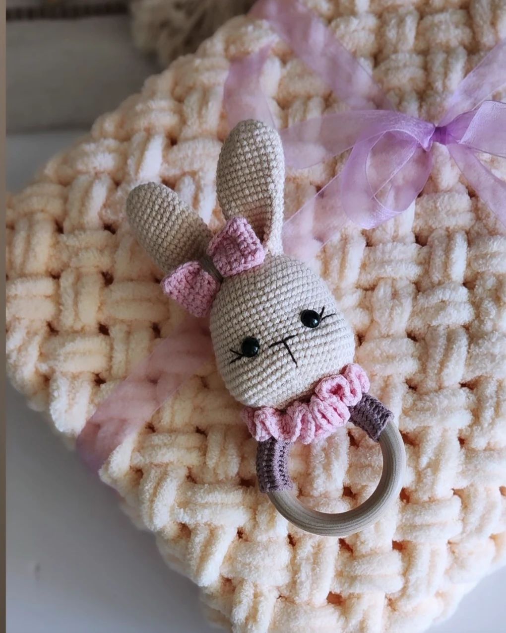 Baby Blanket & Bunny Rattle