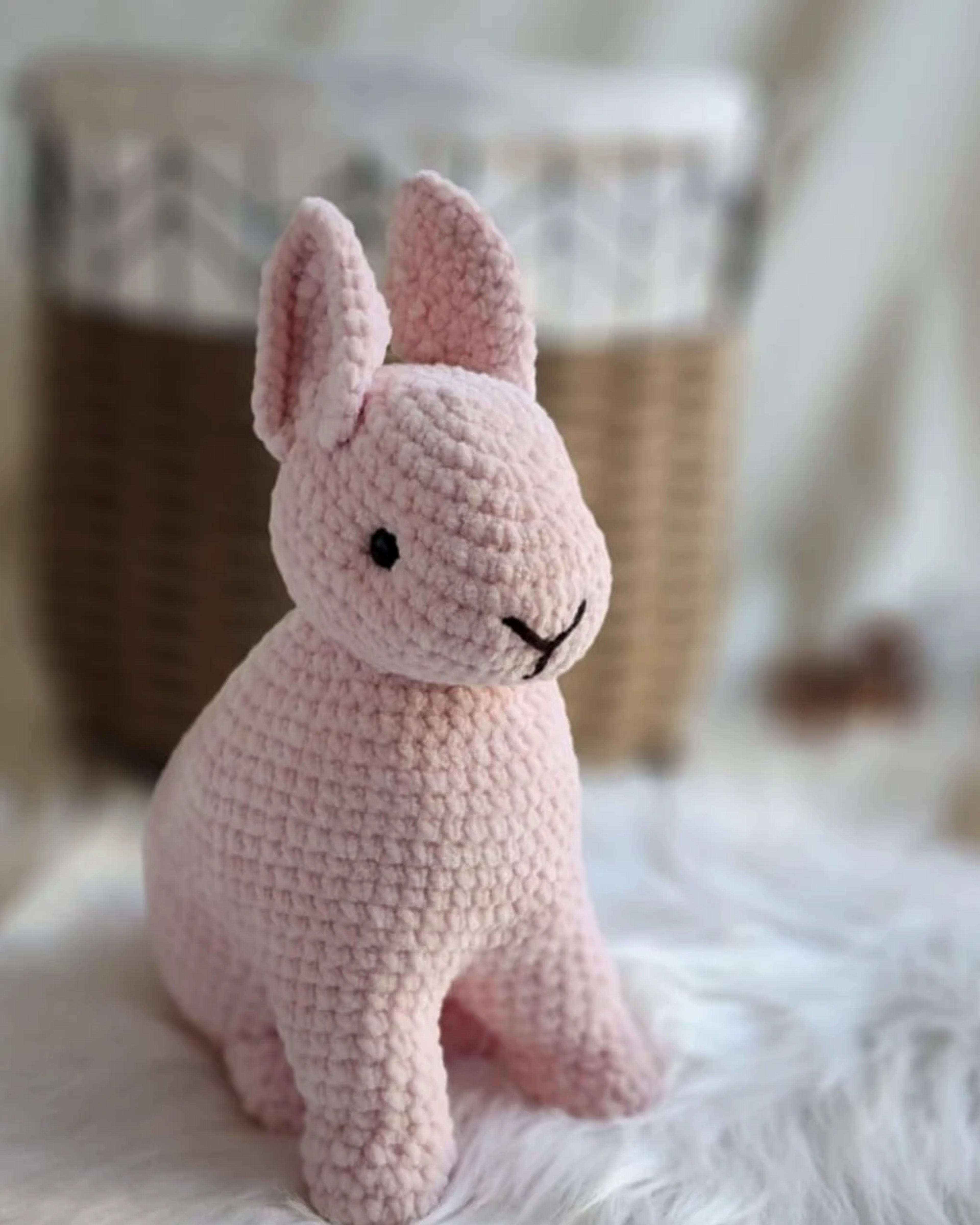 Sitting Pink Bunny
