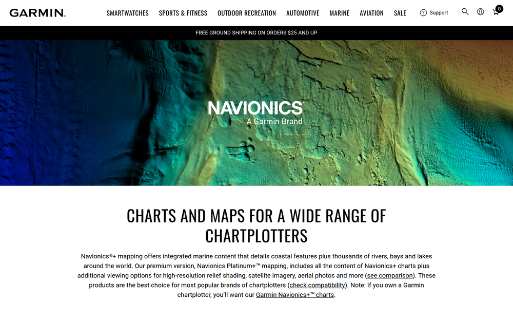 Screenshot of Navionics Charts and Maps | Marine Cartography