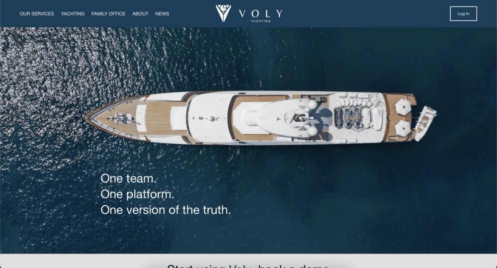 Screenshot of Voly Group