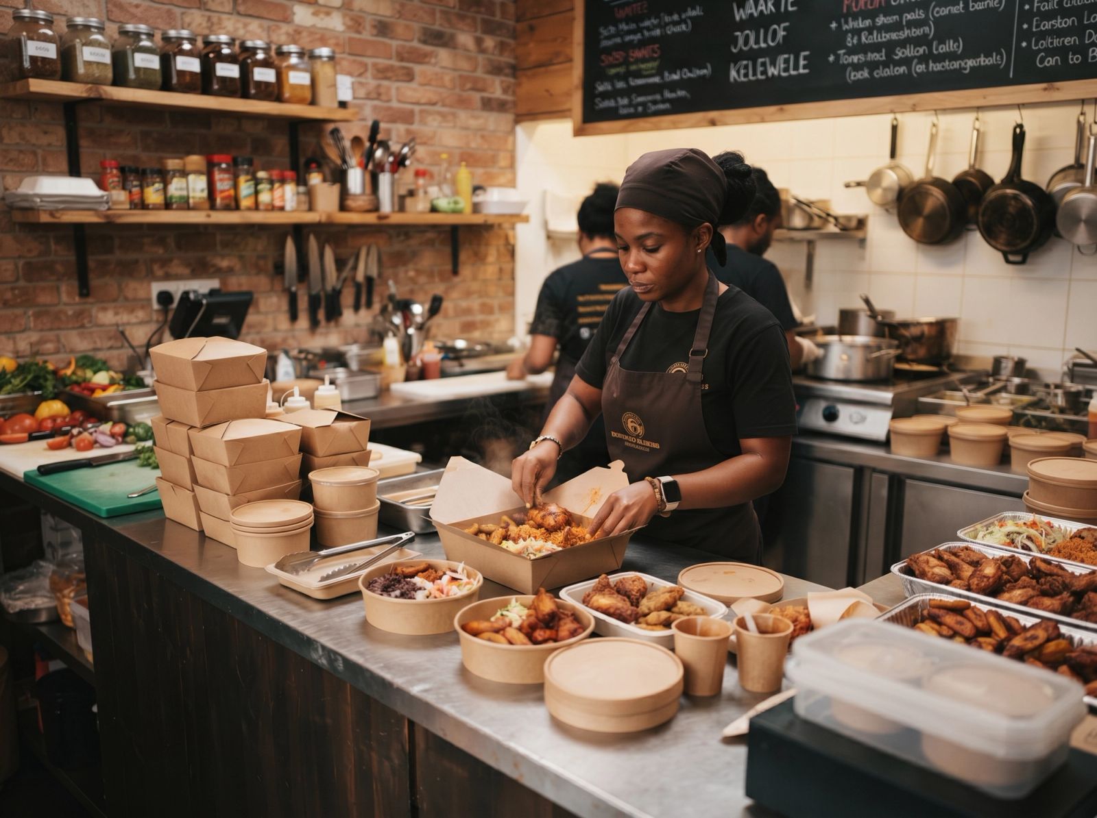 Kraft takeaway packaging for Ghanaian food businesses