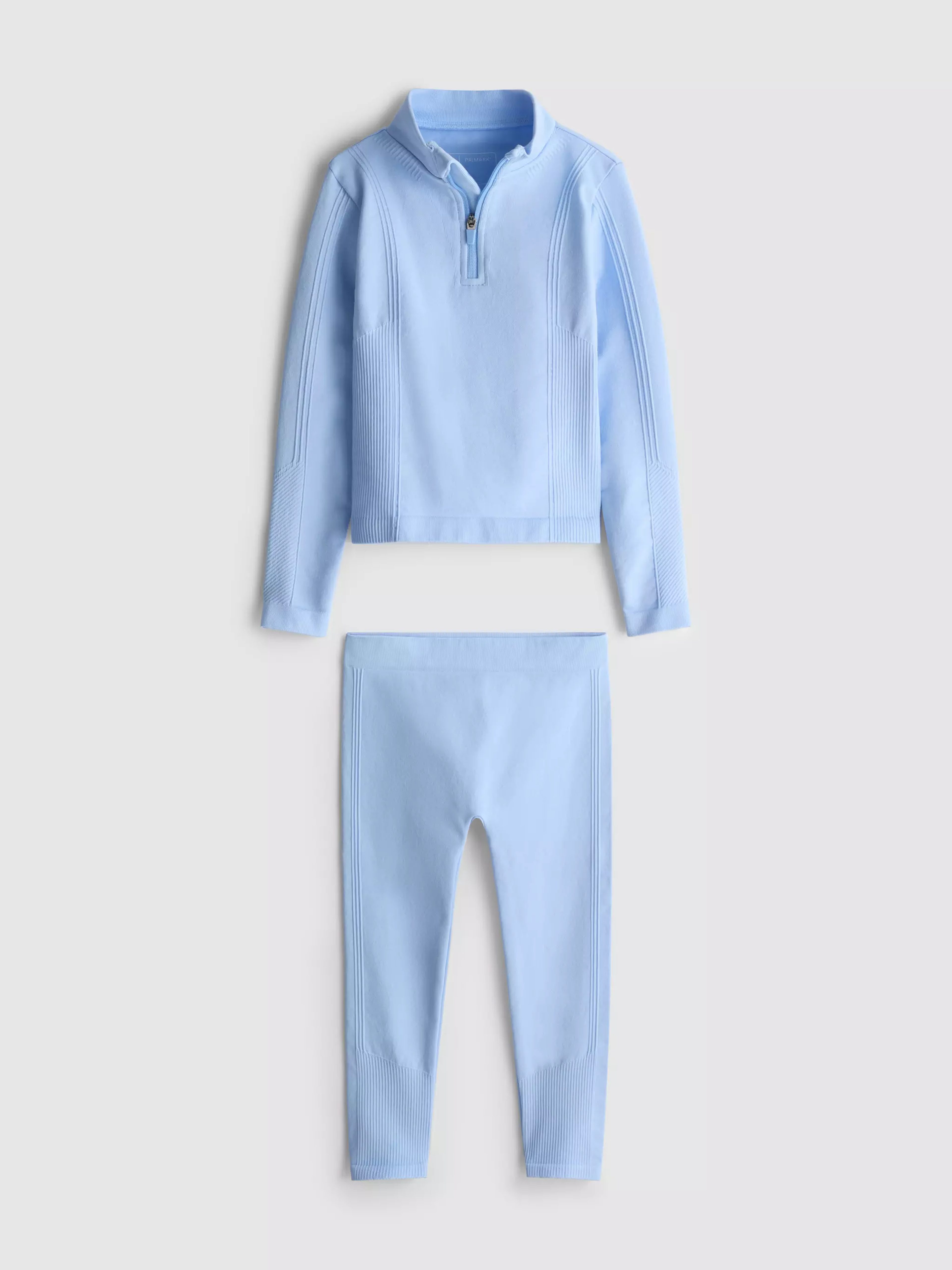 Girls Activewear — Quarter Zip Set - Blue - image 1