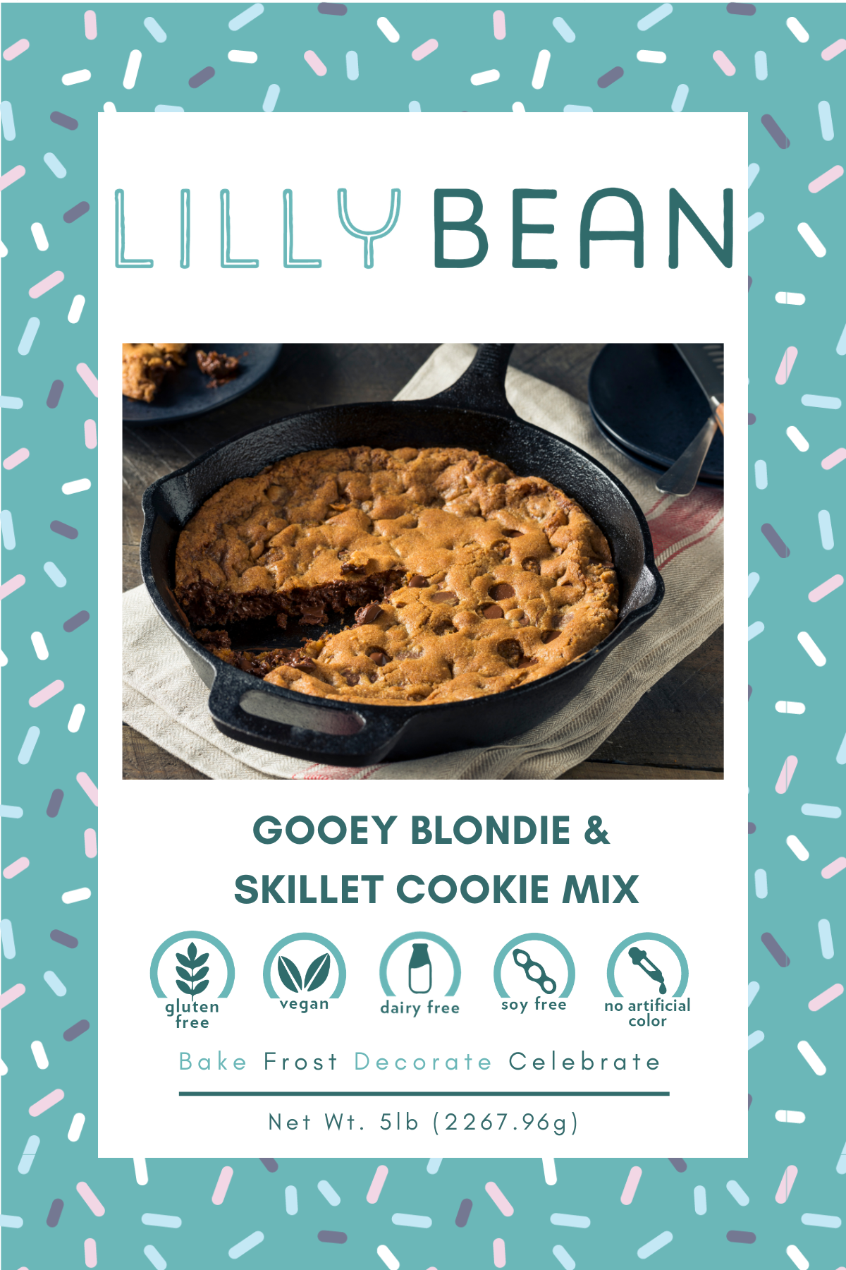 Top-9 Allergen-Free Gooey Blondie & Skillet Cookie Mix