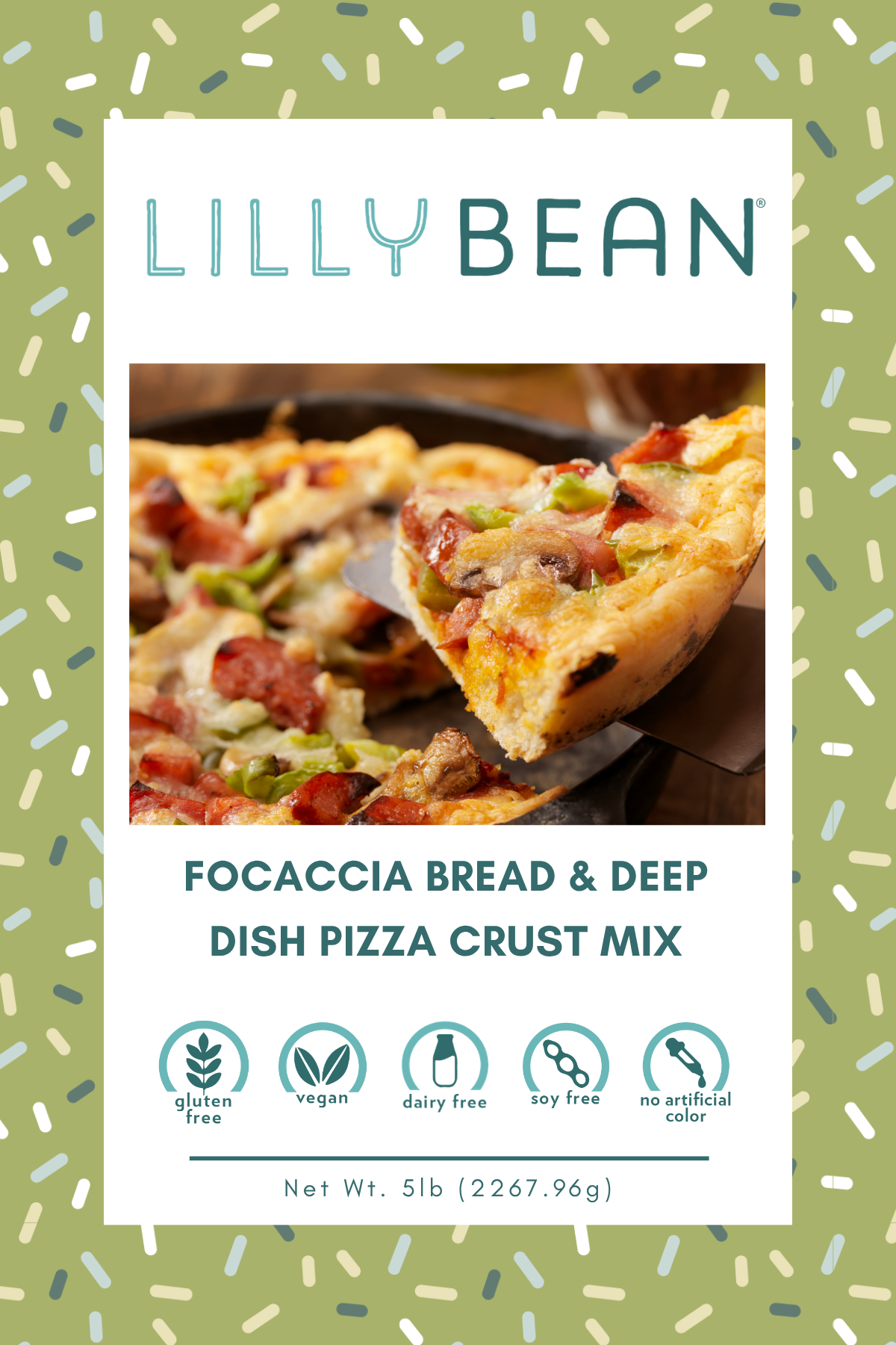 Top-9 Allergen-Free Deep-Dish Pizza Crust Mix