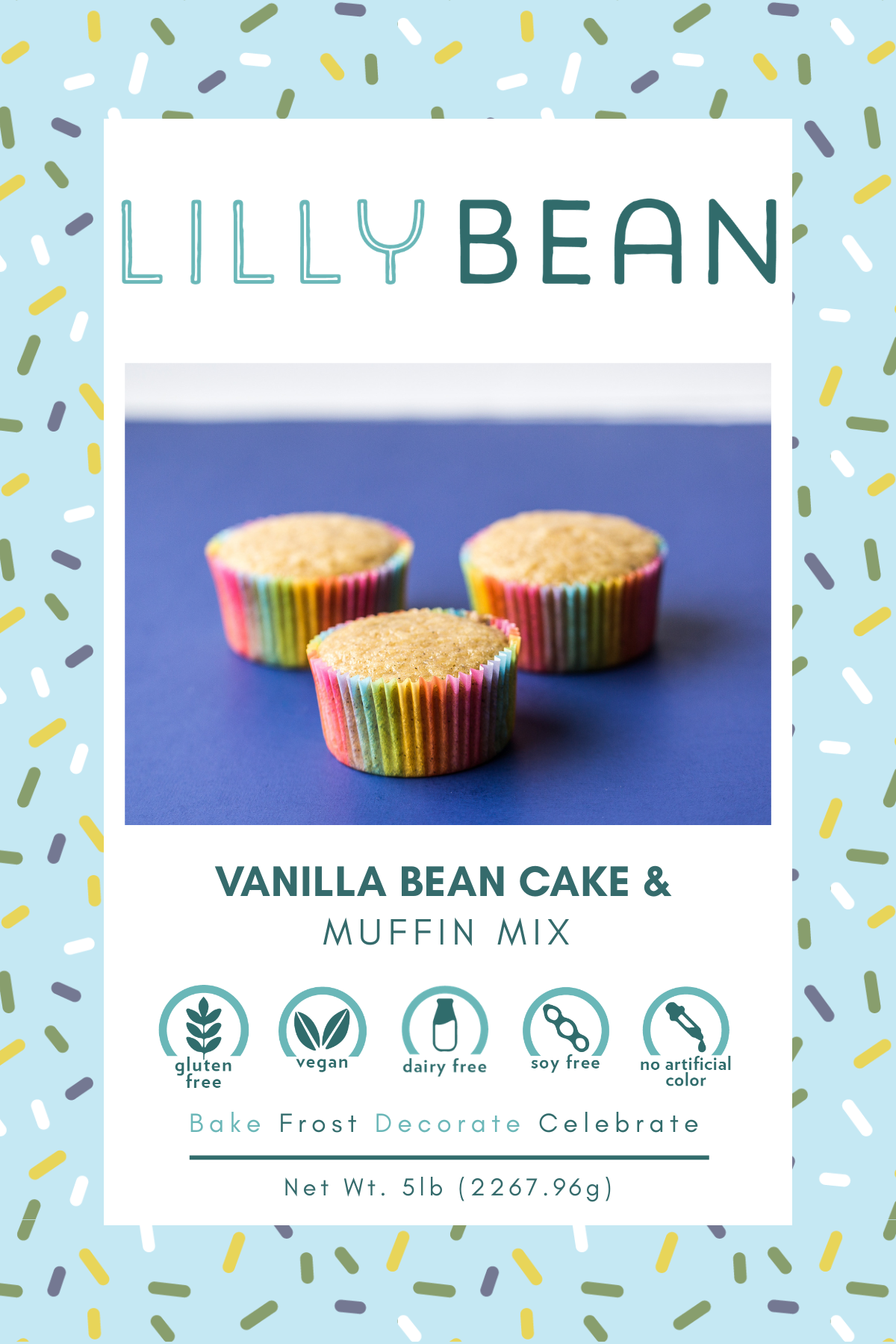 Top-9 Allergen-Free Vanilla Bean Cake & Muffin Mix