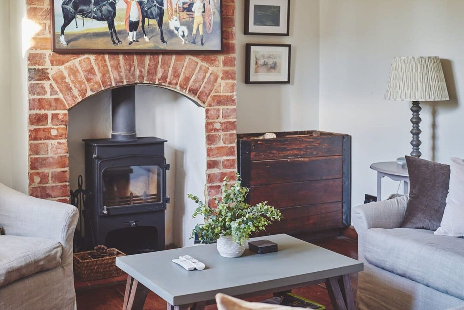 Cosy log burner for weekends around the fire