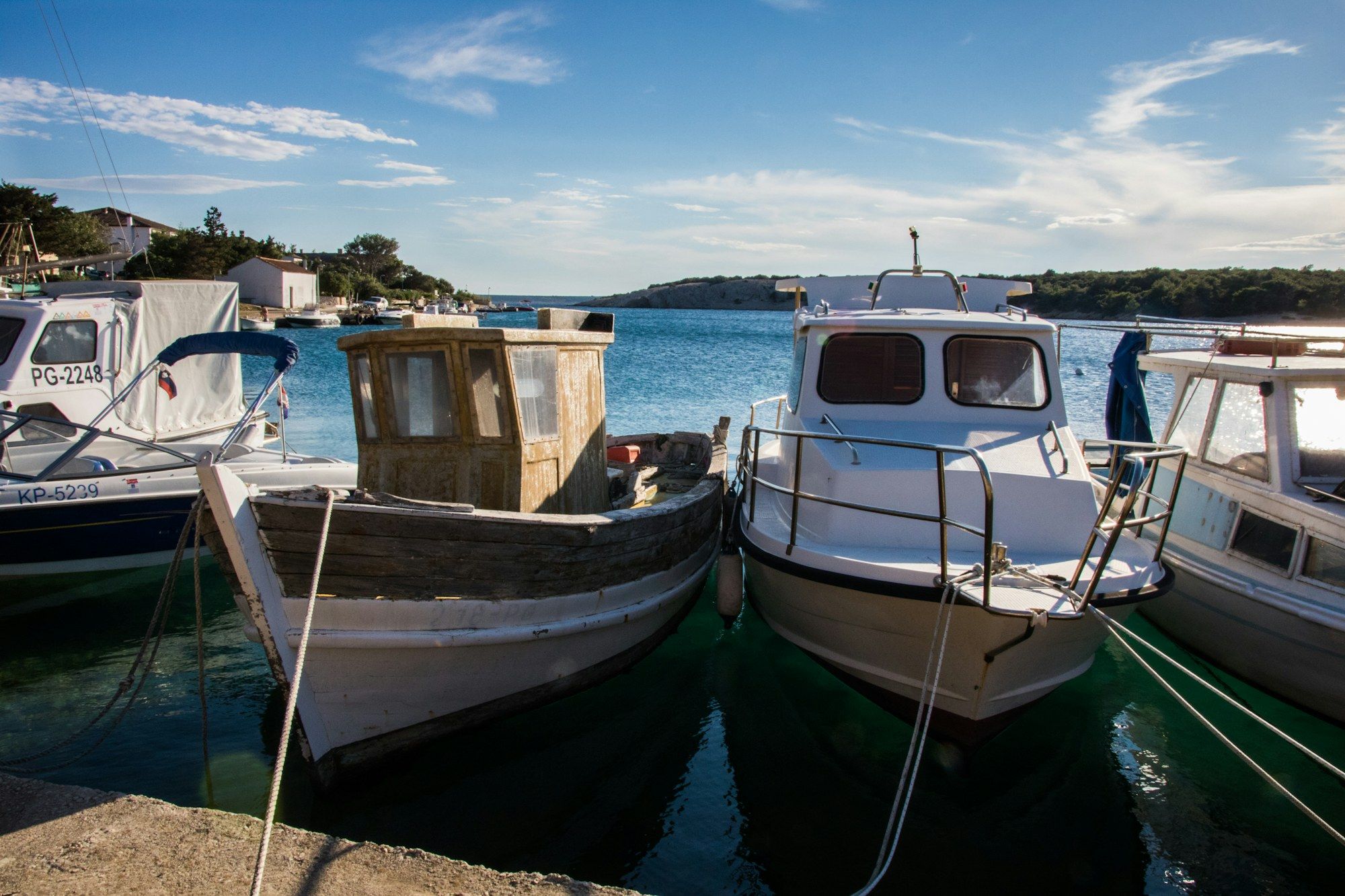 Fishing boats at Shëngjin