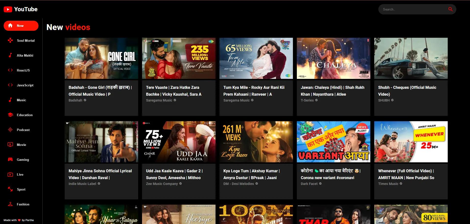 Youtube Clone