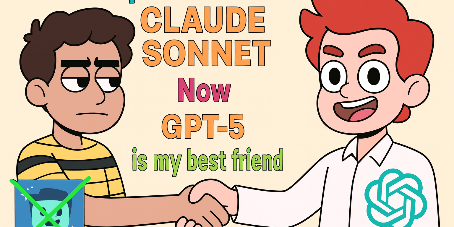 friendship meme GPT5 and Claude.
