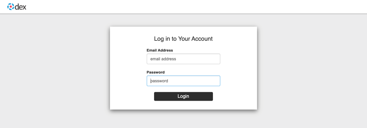 login window