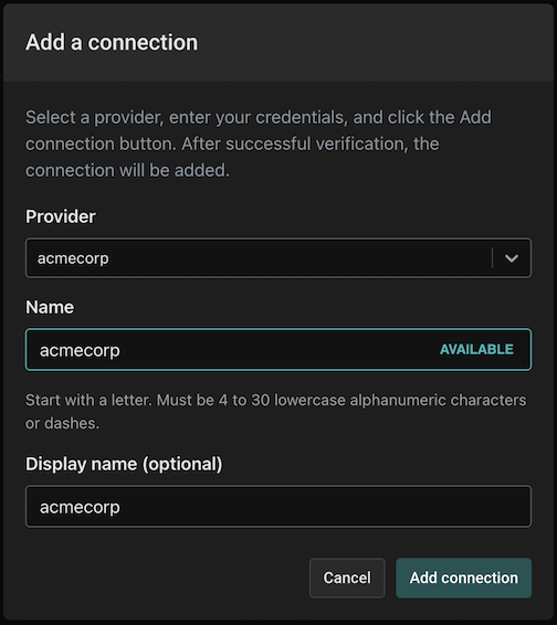 add directory connection
