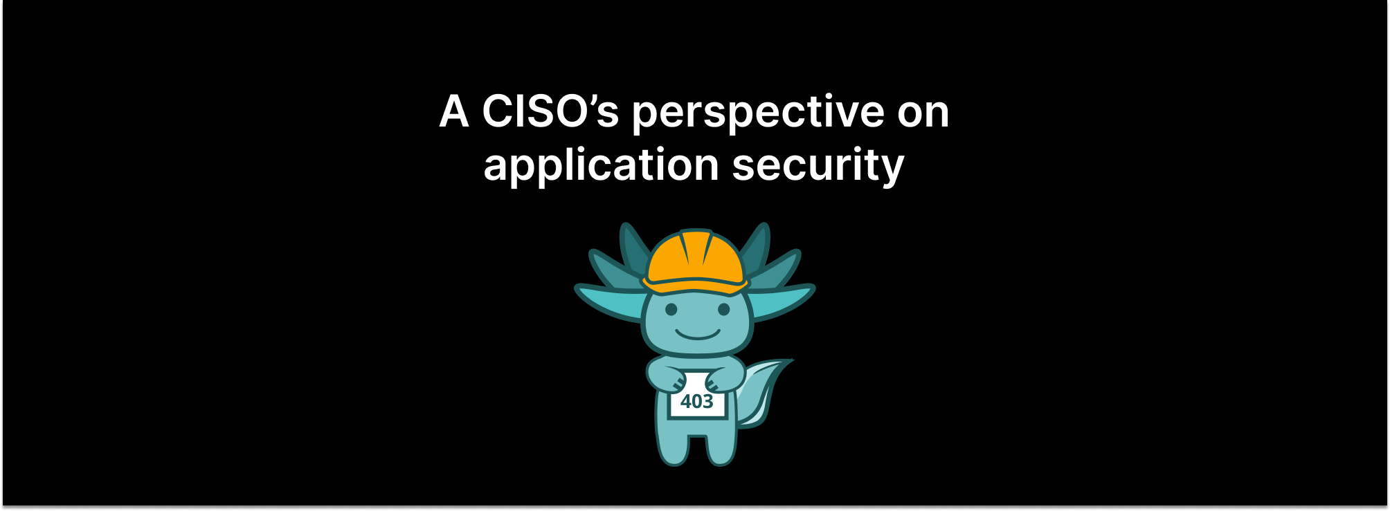 A CISO's perspective on application security