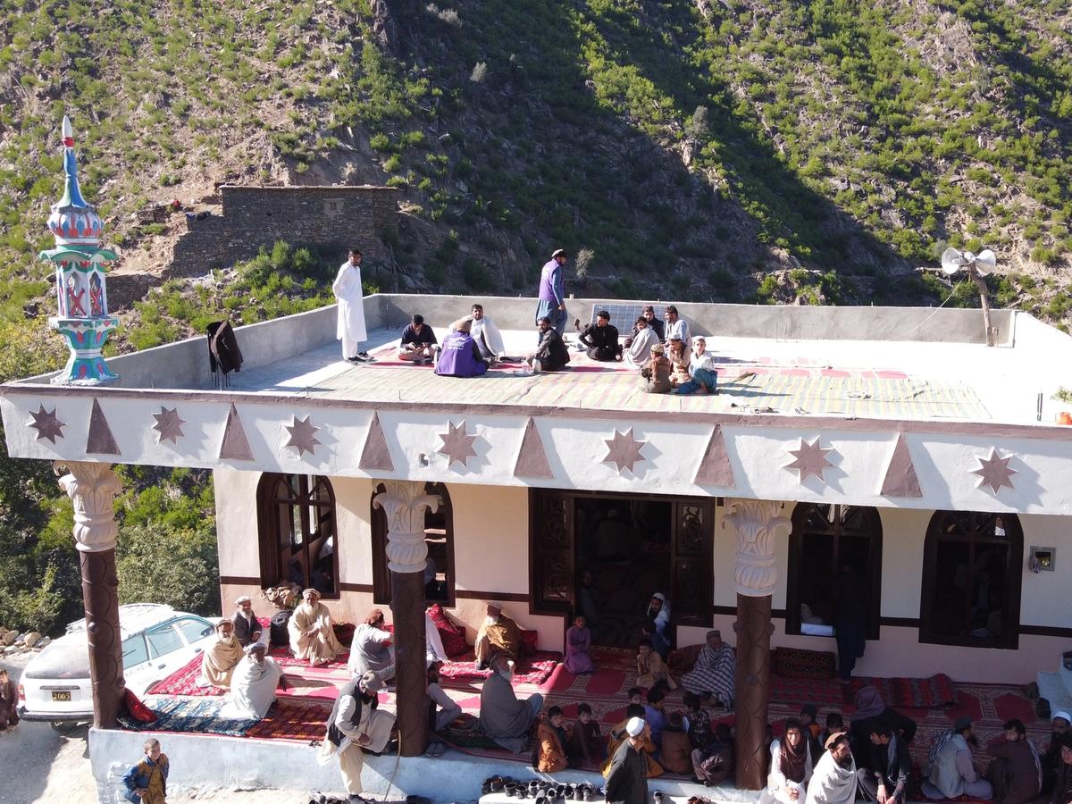 Locals in Afghanistan in a masjid | Human Relief Mission