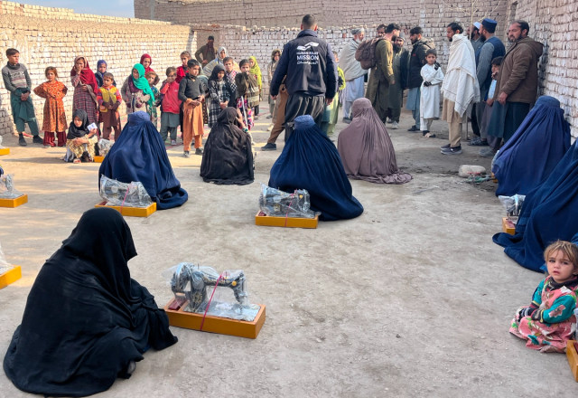Women in Afghanistan with Sewing Machine | Human Relief Mission