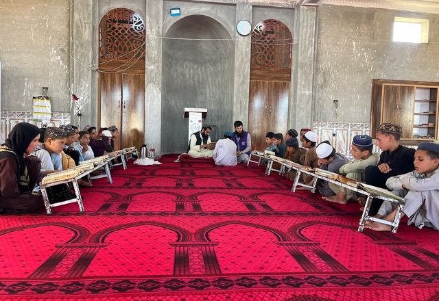 Children in Afghanistan Reading Quran | Human Relief Mission