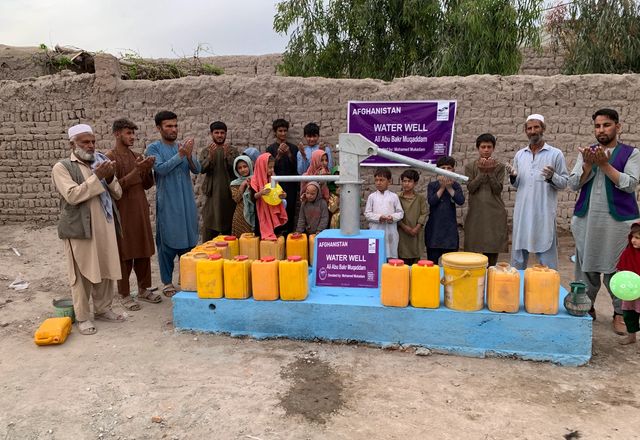 Water Wells in an Afghan Community with HRM Charity aid Worker | Human Relief Mission