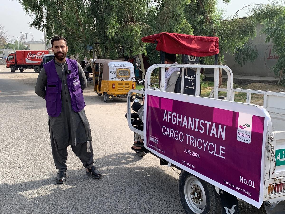Cargo Tricycle in Afghanistan | Human Relief Mission