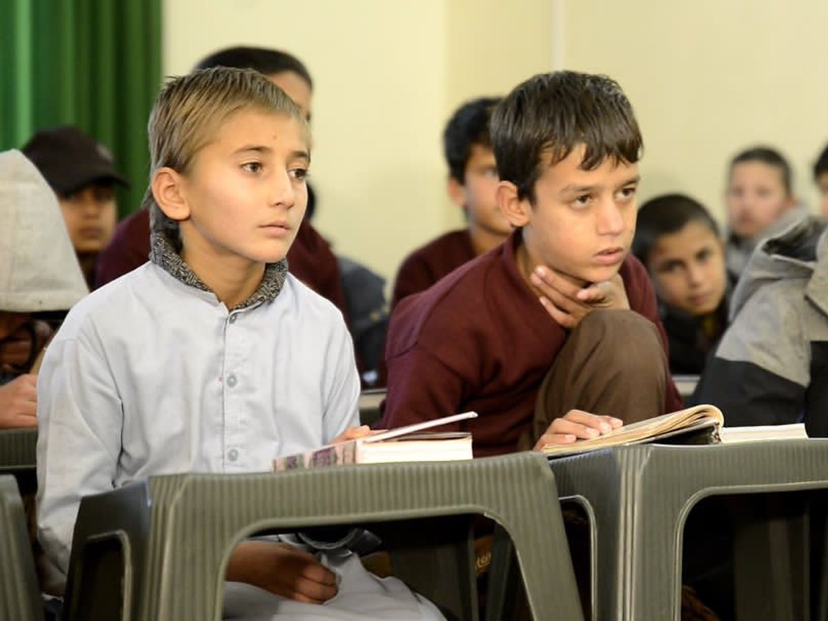 Students Studying in the Afghanistan Orphanage